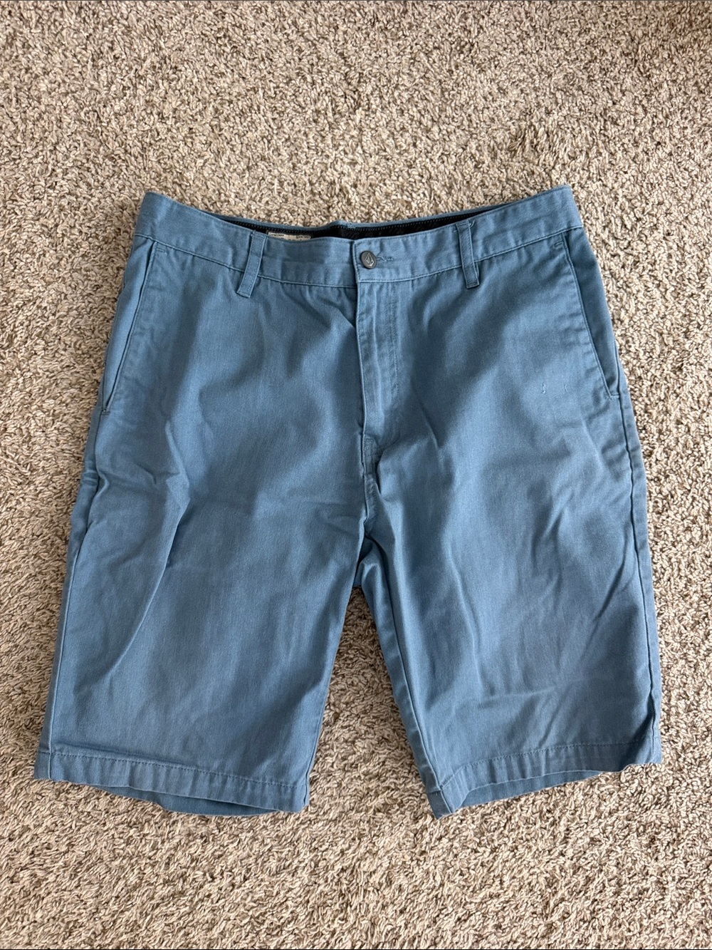 Volcom Men's Slate Blue Flat Front Shorts